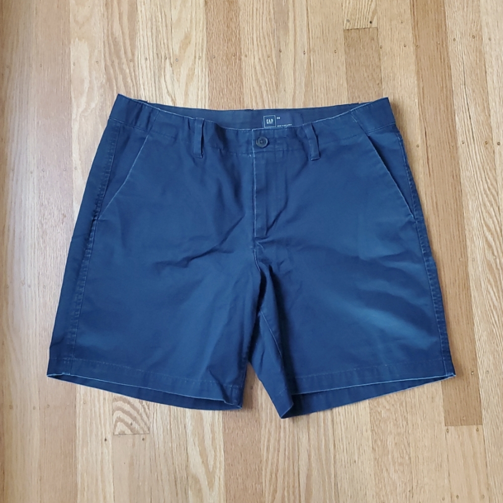 GAP Navy Flat Front Shorts